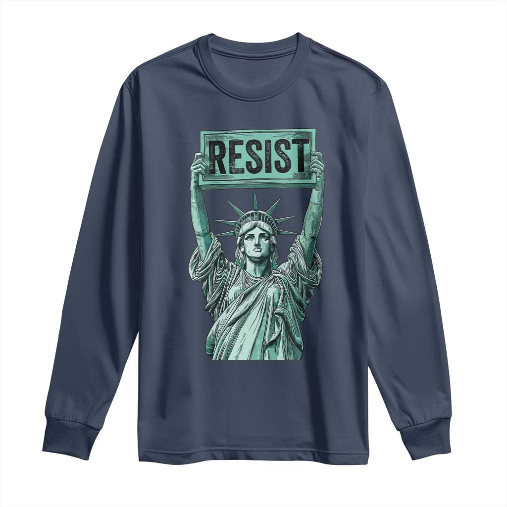Statue of Liberty Resist Long Sleeve Shirt Retro