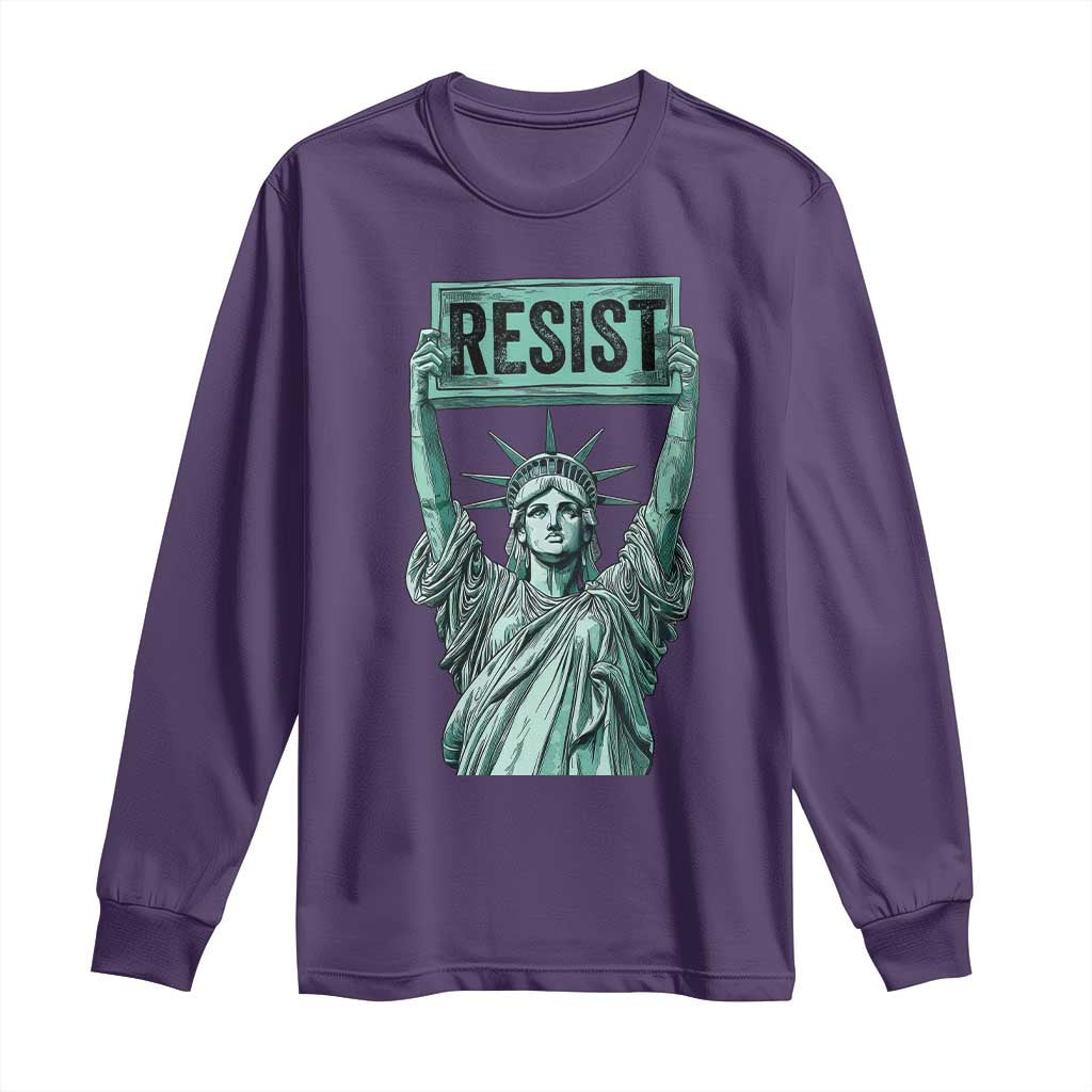 Statue of Liberty Resist Long Sleeve Shirt Retro