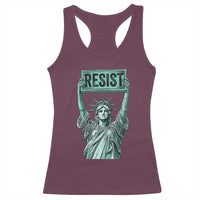 Statue of Liberty Resist Racerback Tank Top Retro