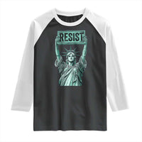 Statue of Liberty Resist Raglan Shirt Retro