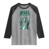 Statue of Liberty Resist Raglan Shirt Retro
