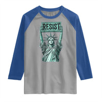 Statue of Liberty Resist Raglan Shirt Retro