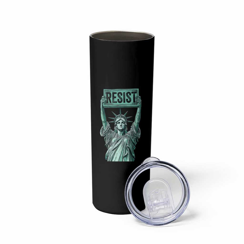 Statue of Liberty Resist Skinny Tumbler Retro