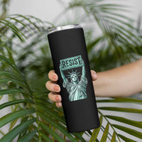 Statue of Liberty Resist Skinny Tumbler Retro