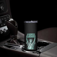 Statue of Liberty Resist Skinny Tumbler Retro