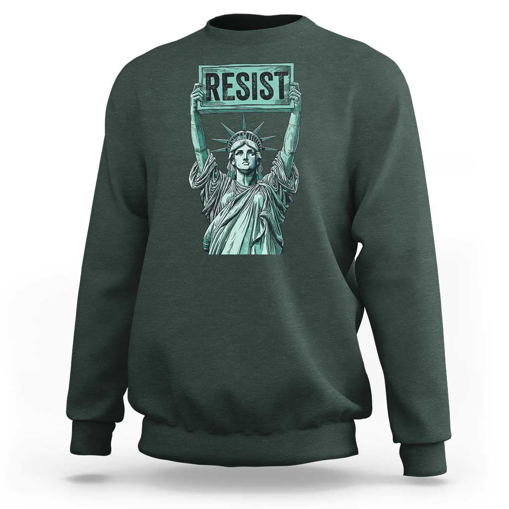 Statue of Liberty Resist Sweatshirt Retro