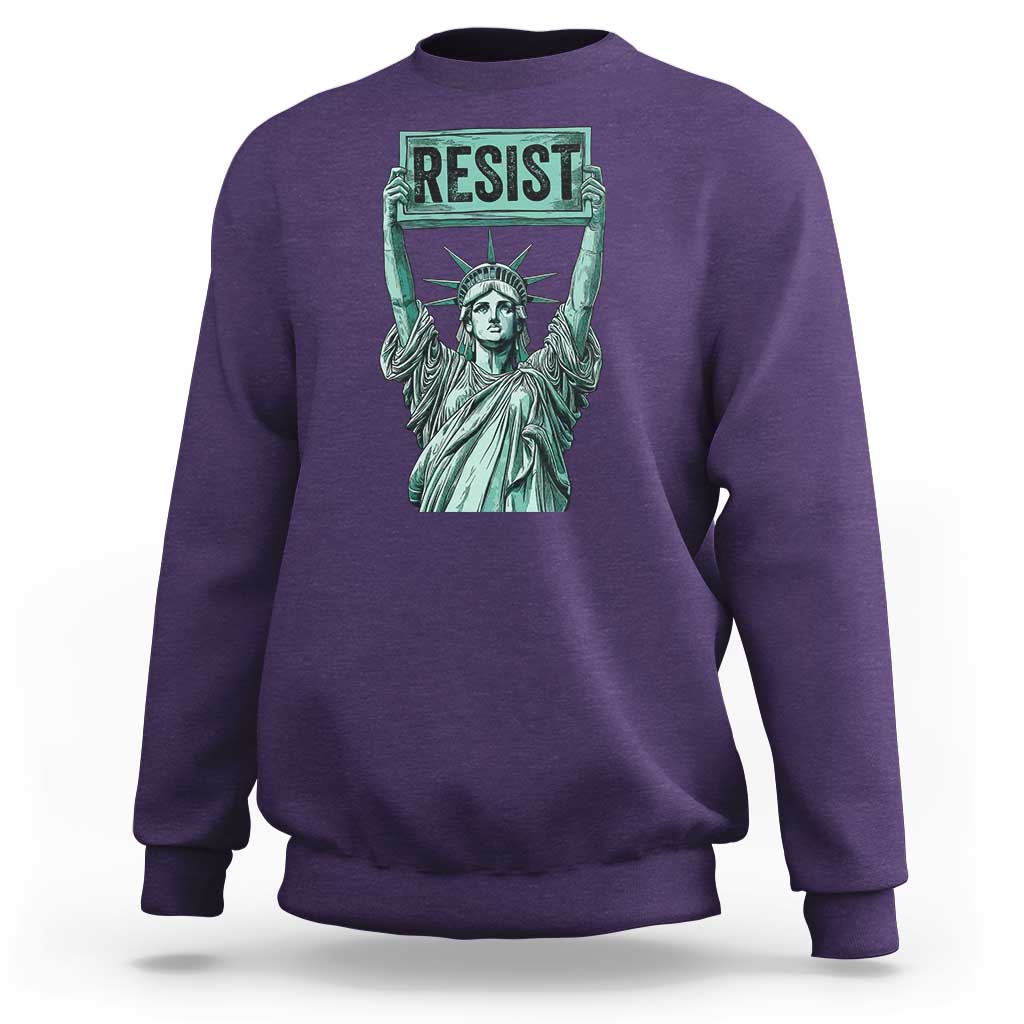 Statue of Liberty Resist Sweatshirt Retro