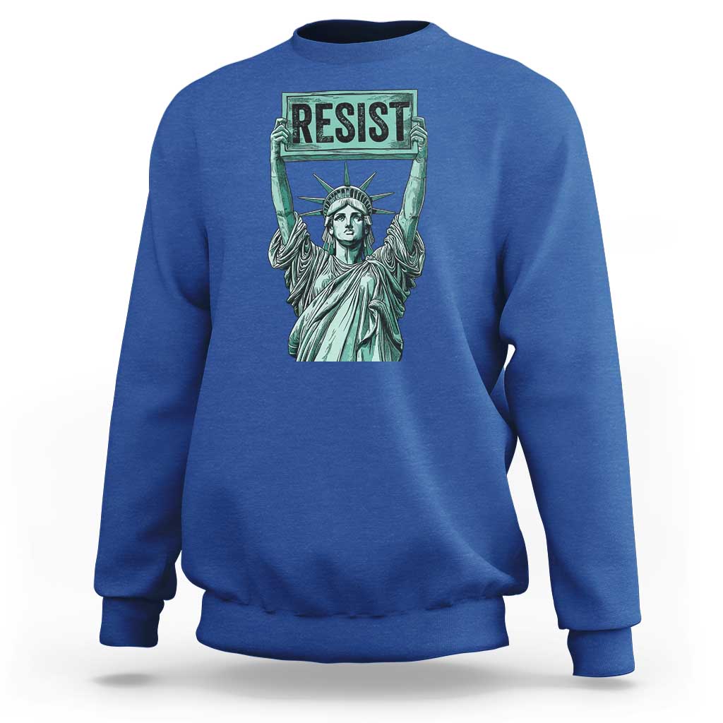 Statue of Liberty Resist Sweatshirt Retro