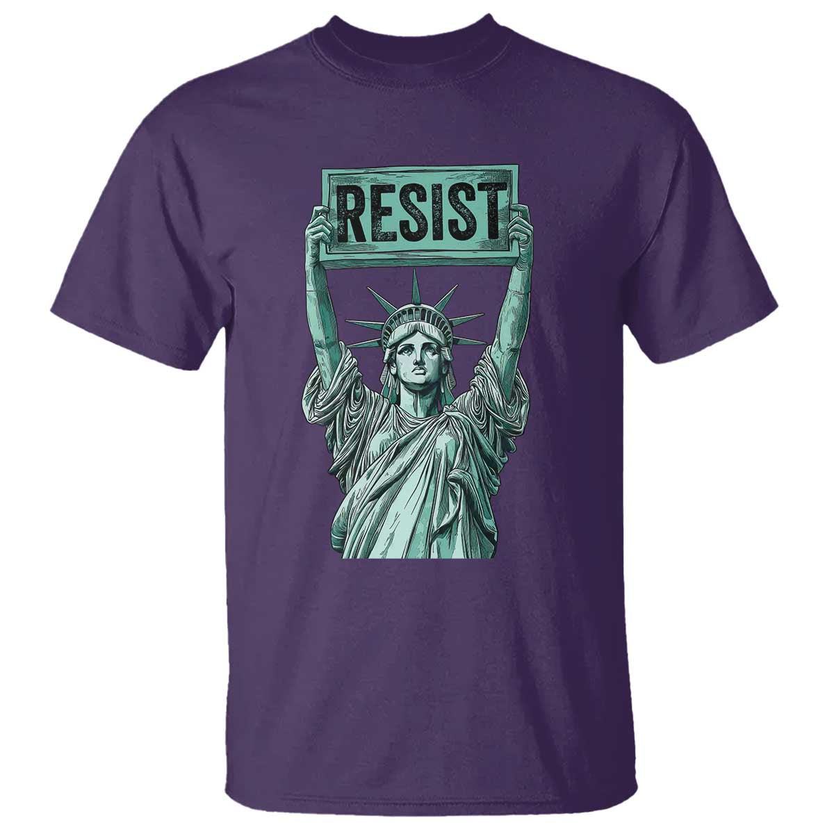 Statue of Liberty Resist T Shirt Retro