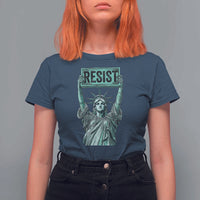 Statue of Liberty Resist T Shirt For Women Retro