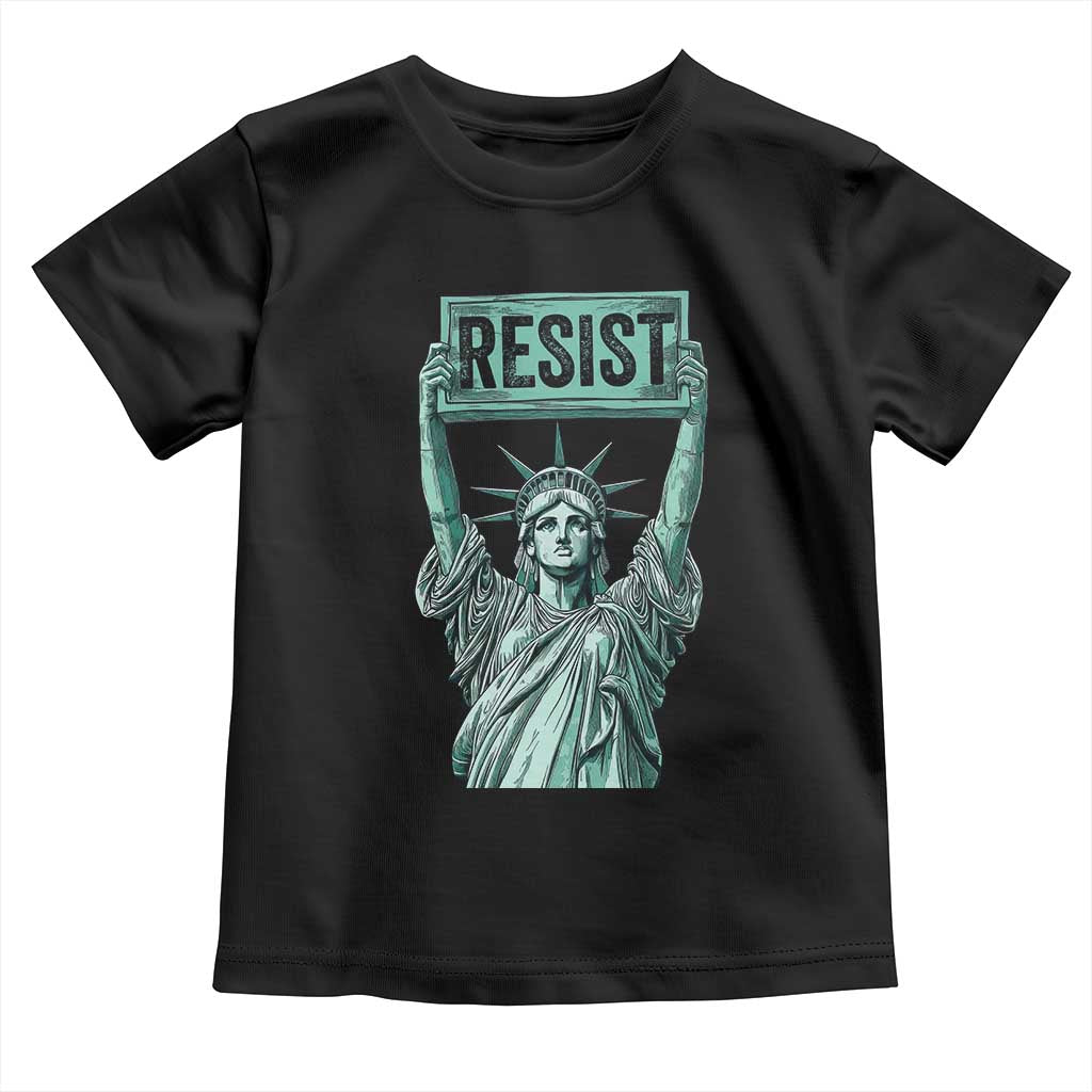Statue of Liberty Resist Toddler T Shirt Retro