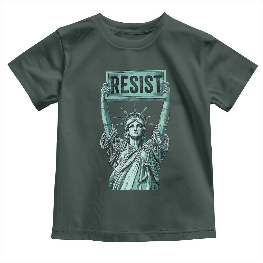 Statue of Liberty Resist Toddler T Shirt Retro