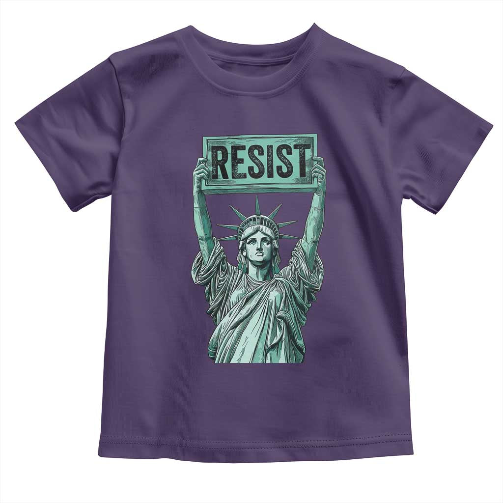 Statue of Liberty Resist Toddler T Shirt Retro