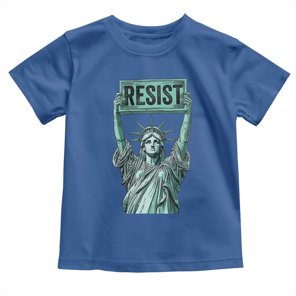 Statue of Liberty Resist Toddler T Shirt Retro