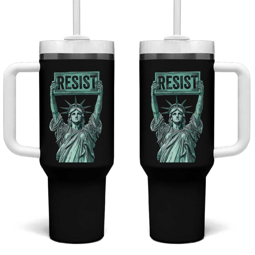 Statue of Liberty Resist Tumbler With Handle Retro