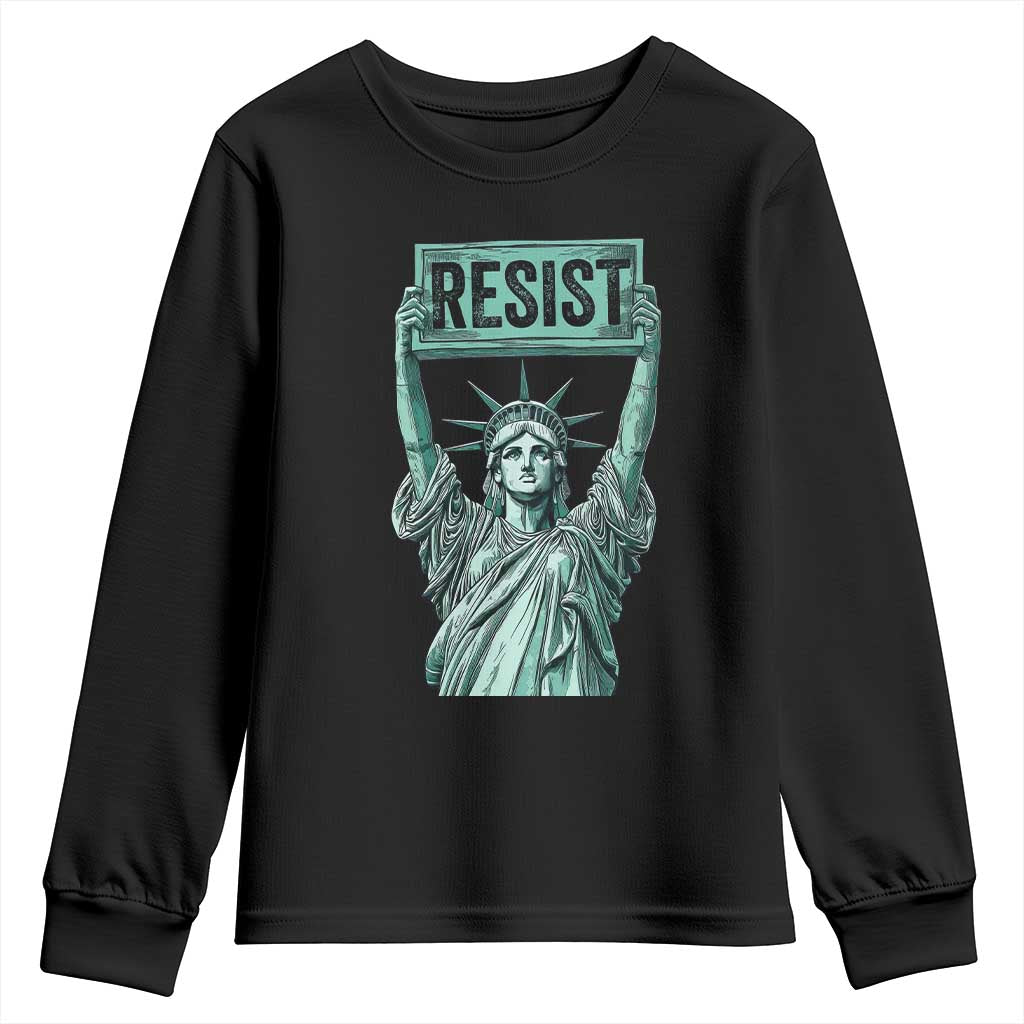 Statue of Liberty Resist Youth Sweatshirt Retro