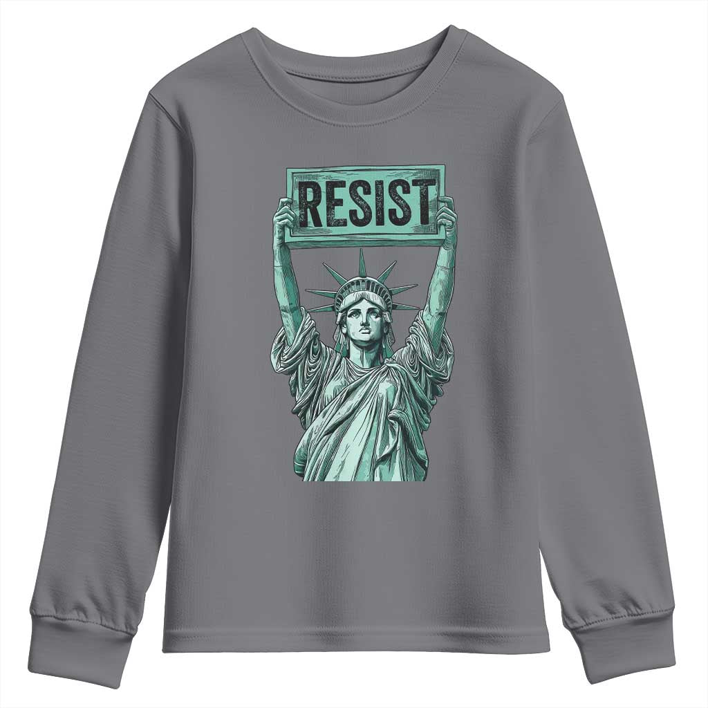 Statue of Liberty Resist Youth Sweatshirt Retro