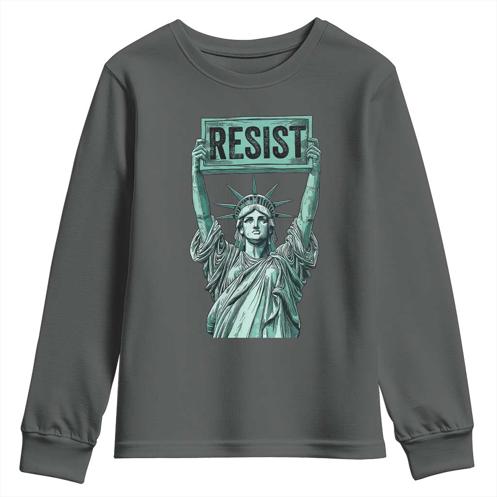 Statue of Liberty Resist Youth Sweatshirt Retro
