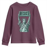 Statue of Liberty Resist Youth Sweatshirt Retro