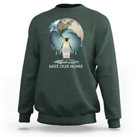 Earth Day Sweatshirt Animal Wildlife Conservation Penguin Save Our Home Earth Day - Wonder Print Shop