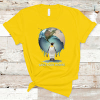 Earth Day T Shirt Animal Wildlife Conservation Penguin Save Our Home Earth Day - Wonder Print Shop
