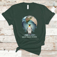 Earth Day T Shirt Animal Wildlife Conservation Penguin Save Our Home Earth Day - Wonder Print Shop