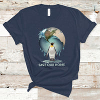 Earth Day T Shirt Animal Wildlife Conservation Penguin Save Our Home Earth Day - Wonder Print Shop