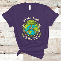 Earth Day T Shirt Peace Love Earth Happy Earth Day Plant More Trees Go Planet - Wonder Print Shop
