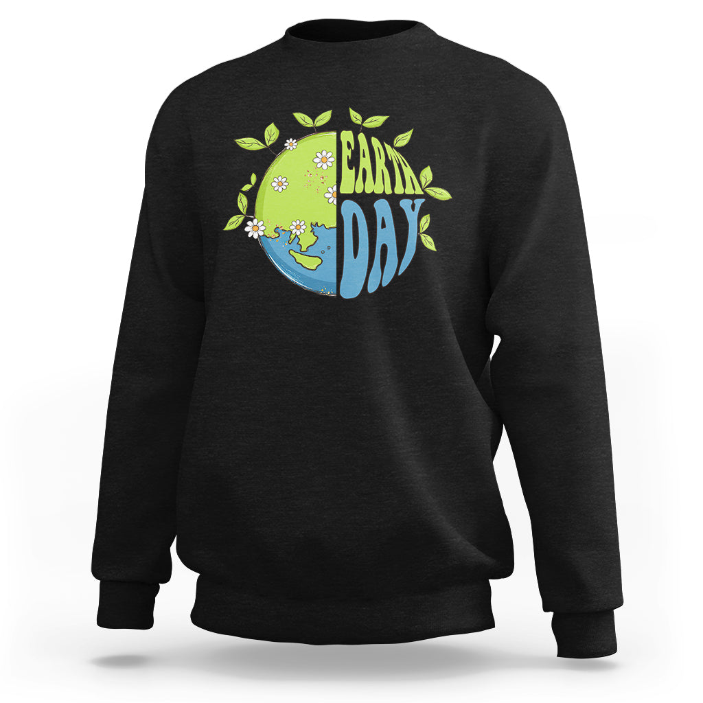 Earth Day Sweatshirt Earth Day Raise Environmental Crisis Awareness Go Planet - Wonder Print Shop