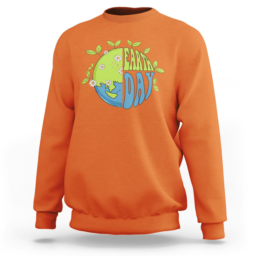Earth Day Sweatshirt Earth Day Raise Environmental Crisis Awareness Go Planet - Wonder Print Shop