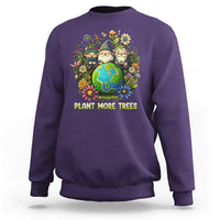 Earth Day Sweatshirt Plant More Trees Go Green Go Planet Happy Earth Day Gnomes - Wonder Print Shop