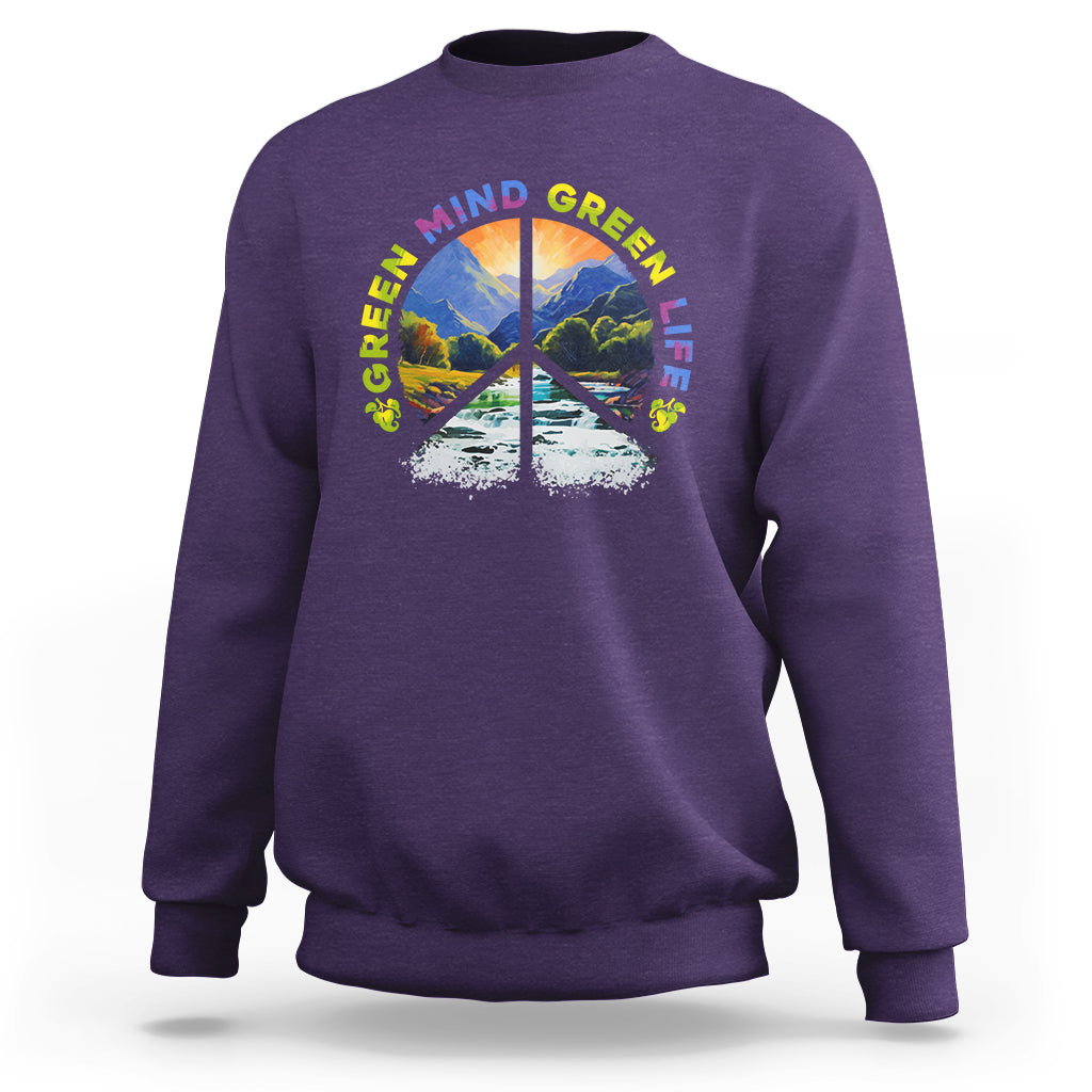 Earth Day Sweatshirt Earth Day Environmental Crisis Go Planet Go Green Nature - Wonder Print Shop