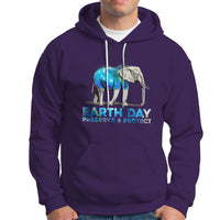 Earth Day Hoodie Animals Wildlife Elephant Conservation Earth Day - Wonder Print Shop