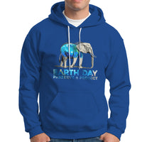 Earth Day Hoodie Animals Wildlife Elephant Conservation Earth Day - Wonder Print Shop