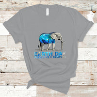 Earth Day T Shirt Animals Wildlife Elephant Conservation Earth Day - Wonder Print Shop