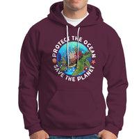 Earth Day Hoodie Protect The Ocean Save The Planet Earth Day Ocean Day - Wonder Print Shop