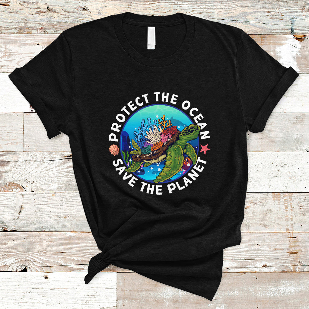Earth Day T Shirt Protect The Ocean Save The Planet Earth Day Ocean Day - Wonder Print Shop