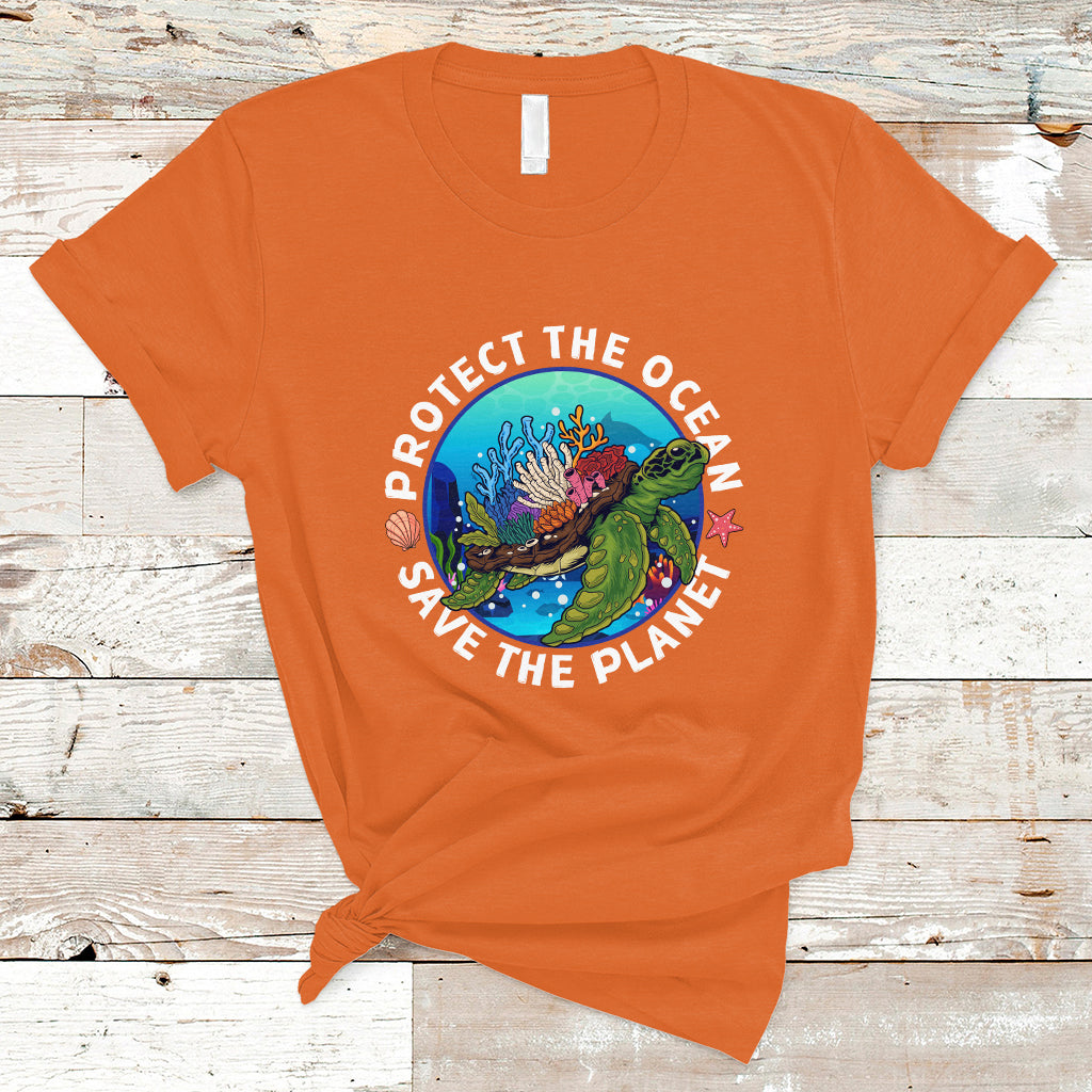 Earth Day T Shirt Protect The Ocean Save The Planet Earth Day Ocean Day - Wonder Print Shop