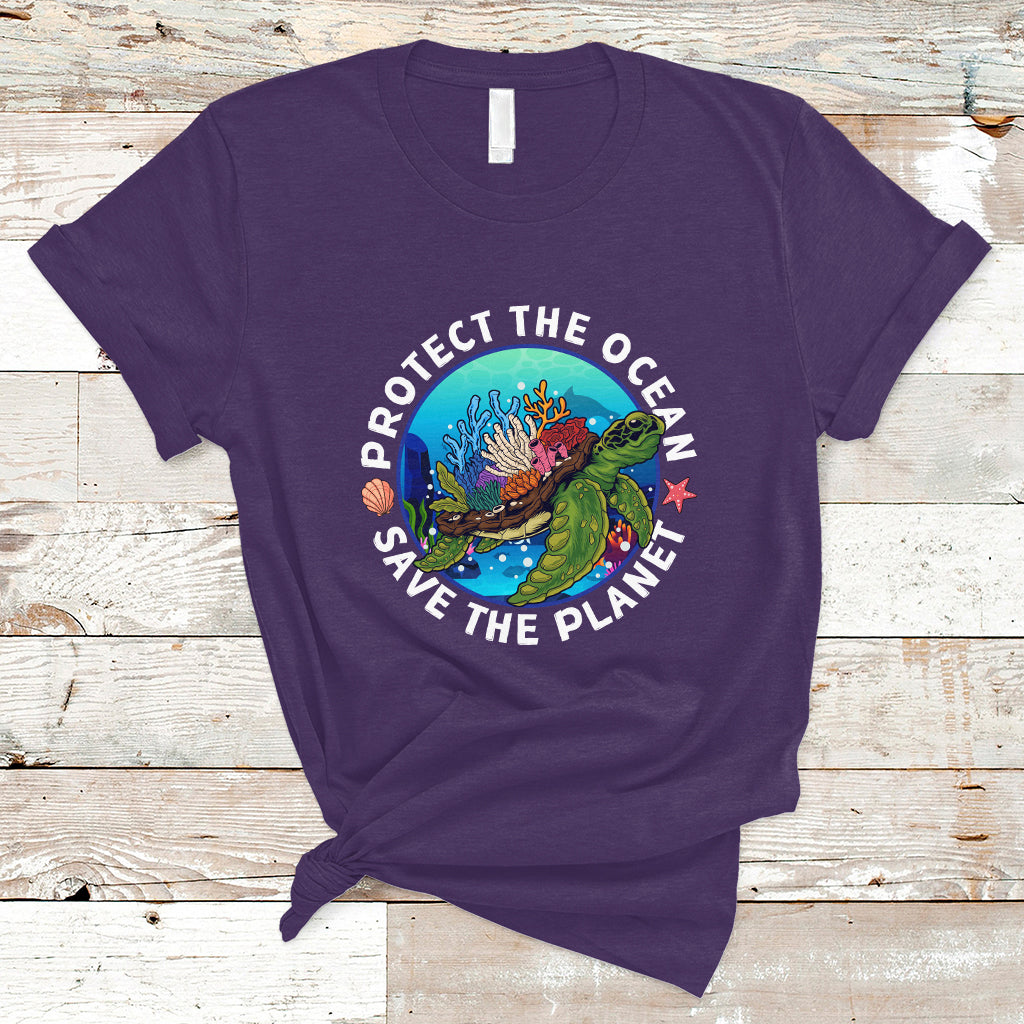 Earth Day T Shirt Protect The Ocean Save The Planet Earth Day Ocean Day - Wonder Print Shop