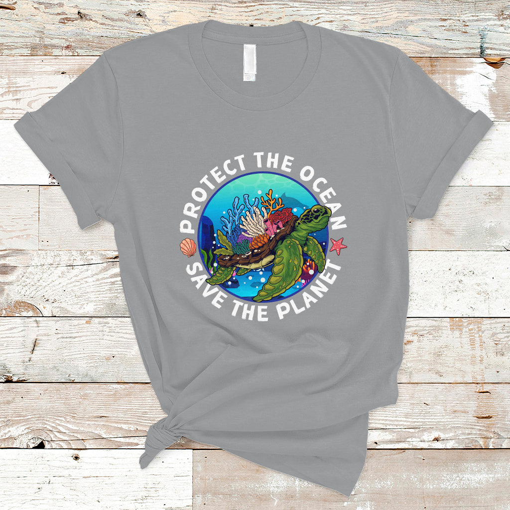 Earth Day T Shirt Protect The Ocean Save The Planet Earth Day Ocean Day - Wonder Print Shop