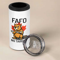 No Tariffs Canada 4 in 1 Can Cooler Tumbler Never 51st State Canadian Beaver