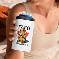 No Tariffs Canada 4 in 1 Can Cooler Tumbler Never 51st State Canadian Beaver