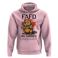 No Tariffs Canada Hoodie Never 51st State Canadian Beaver