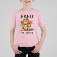 No Tariffs Canada T Shirt For Kid Never 51st State Canadian Beaver