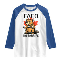 No Tariffs Canada Raglan Shirt Never 51st State Canadian Beaver