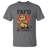 No Tariffs Canada T Shirt Never 51st State Canadian Beaver