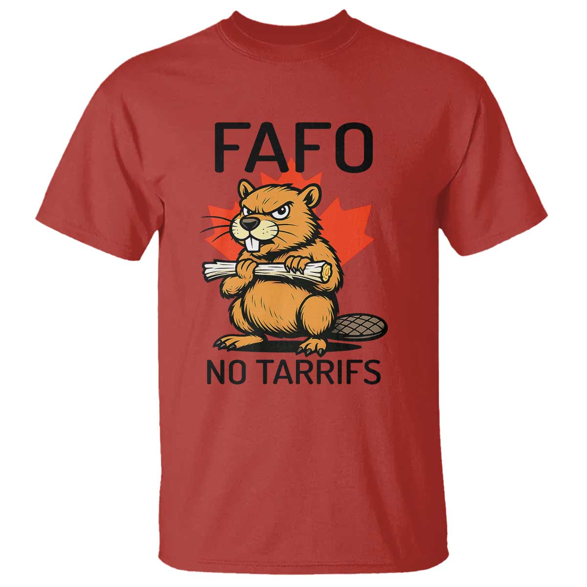No Tariffs Canada T Shirt Never 51st State Canadian Beaver