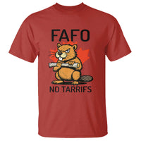 No Tariffs Canada T Shirt Never 51st State Canadian Beaver