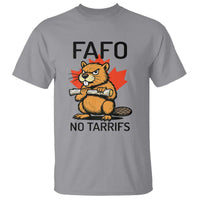 No Tariffs Canada T Shirt Never 51st State Canadian Beaver