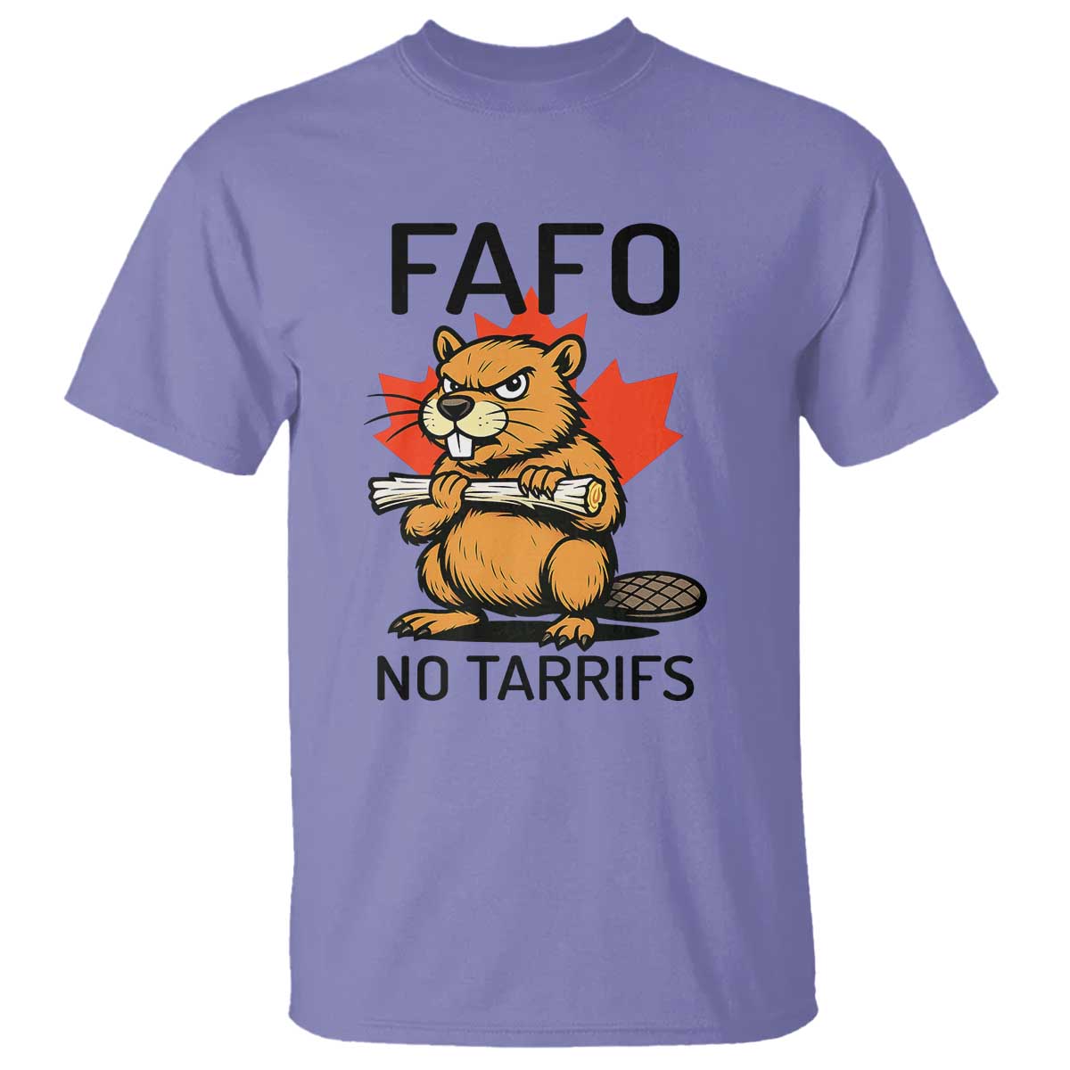 No Tariffs Canada T Shirt Never 51st State Canadian Beaver